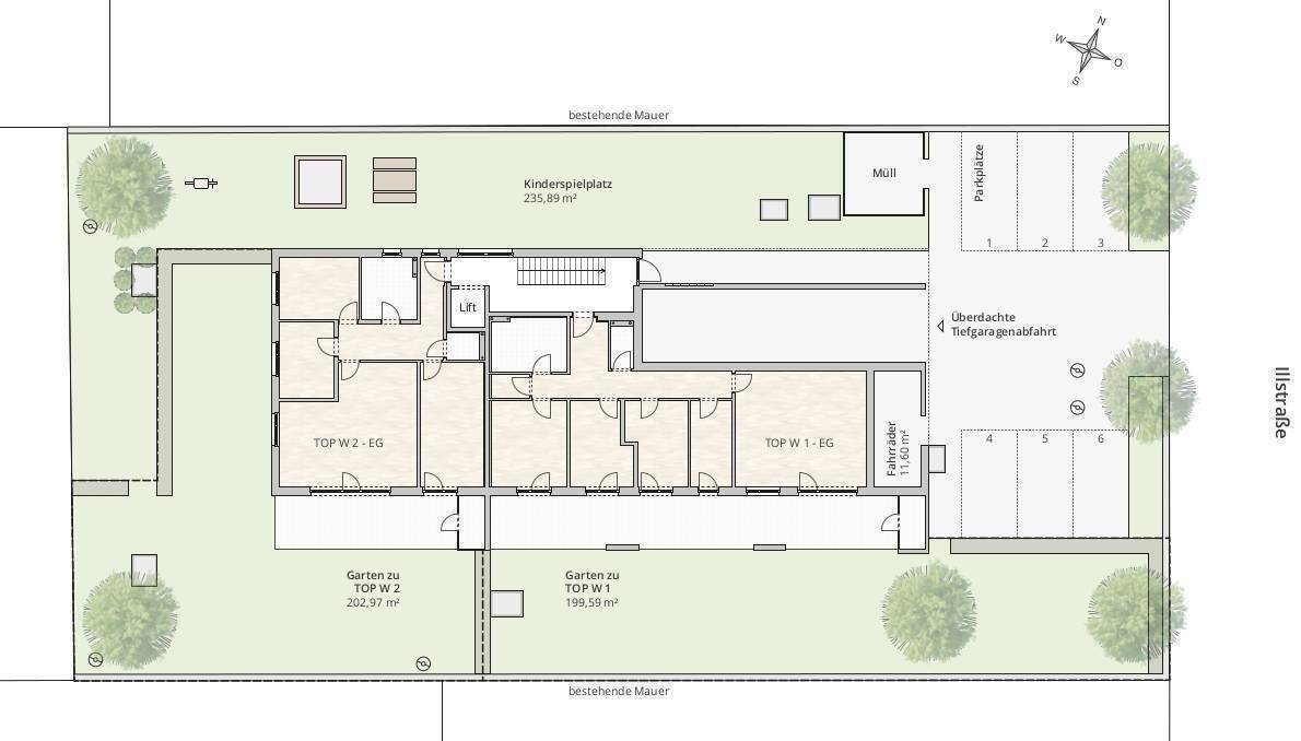 Lageplan Erdgeschoss