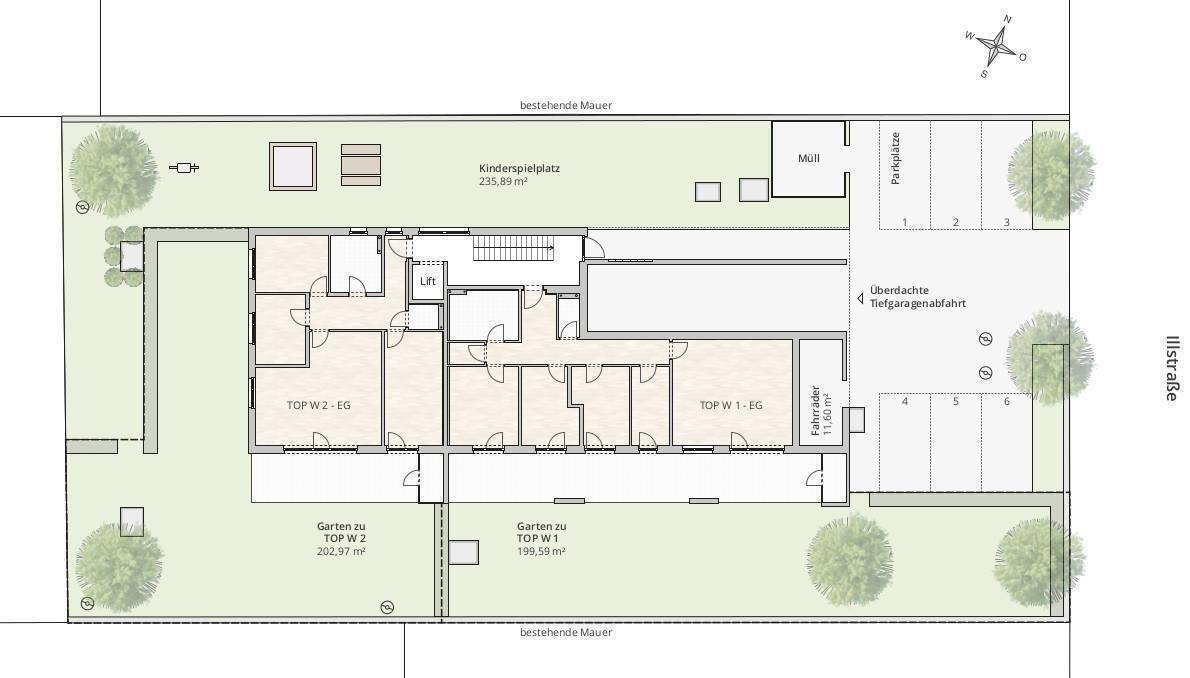 Lageplan Erdgeschoss