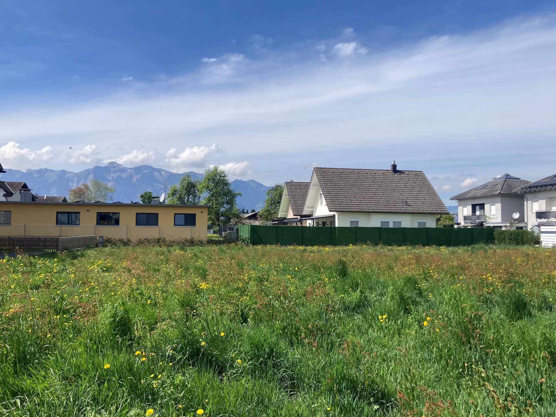 WA Rankweil, Korngasse, Grundstück mit Blick Richtung Westen