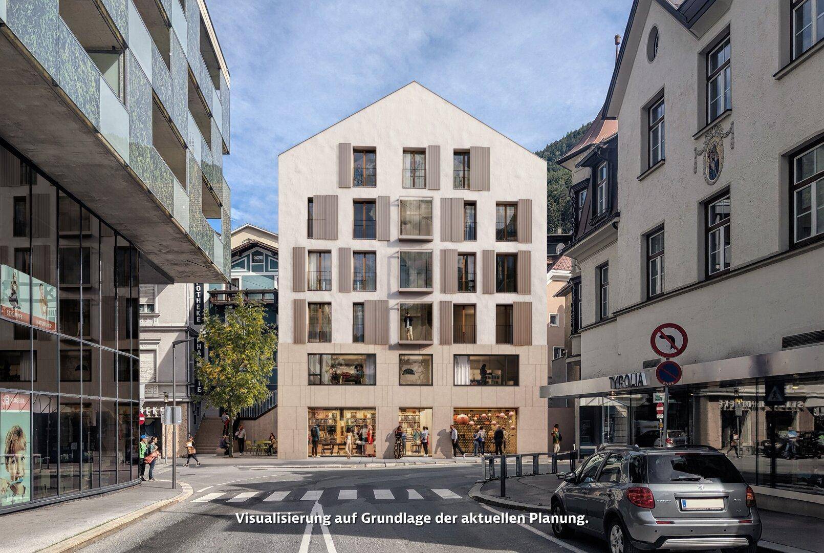 Stoll Wohnen Bau – Jöchlerhaus Landeck – Straßenansicht