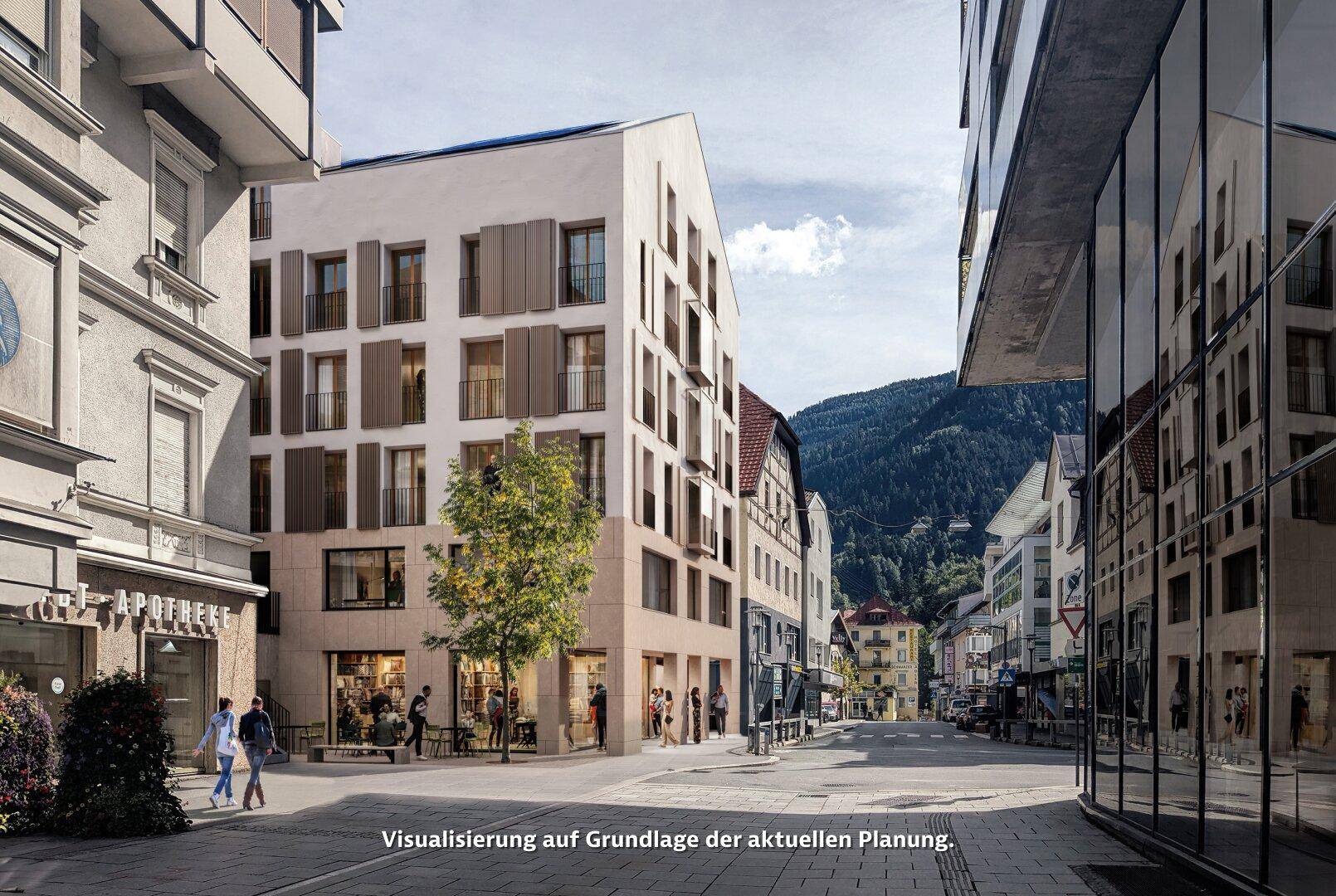 Stoll Wohnen Bau – Jöchlerhaus Landeck – Straßenansicht