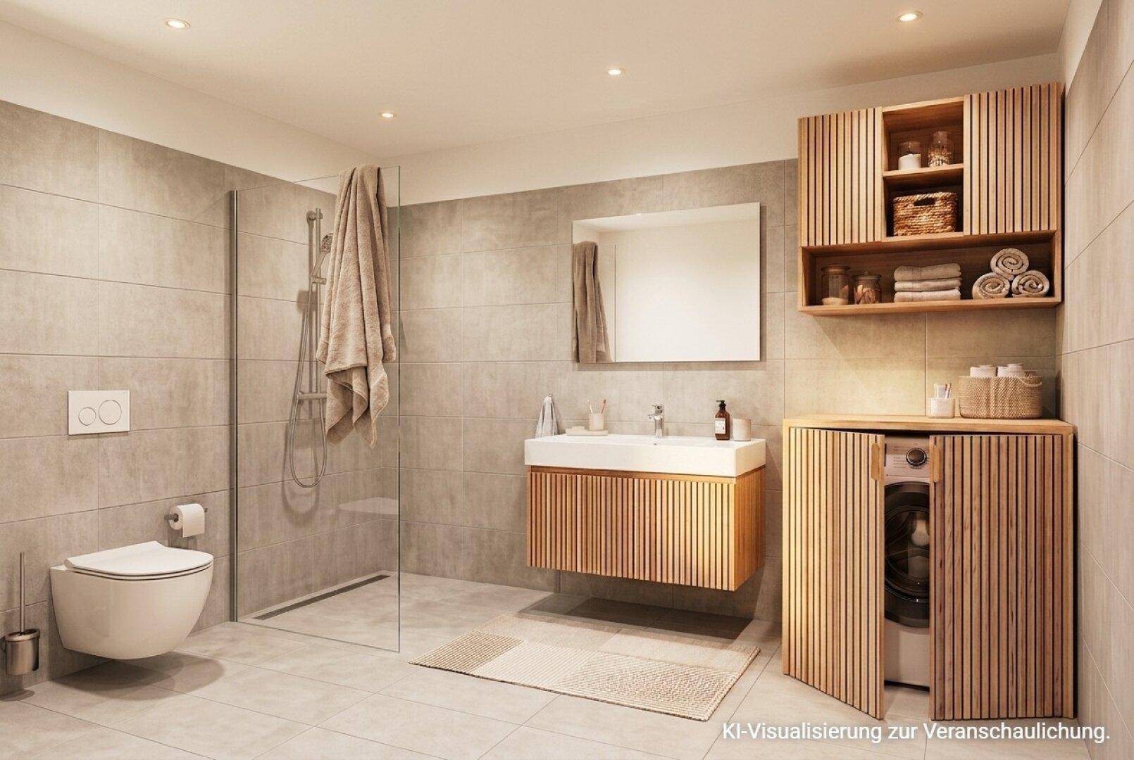 Modernes Badezimmer für entspannte Wohlfühlmomente