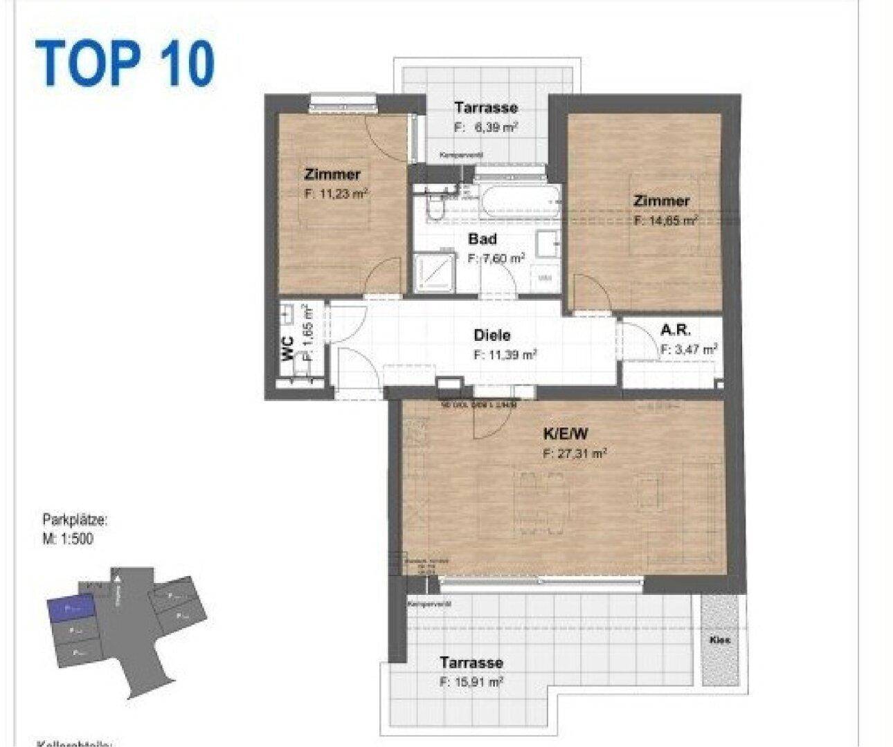 Grundriss Top 10