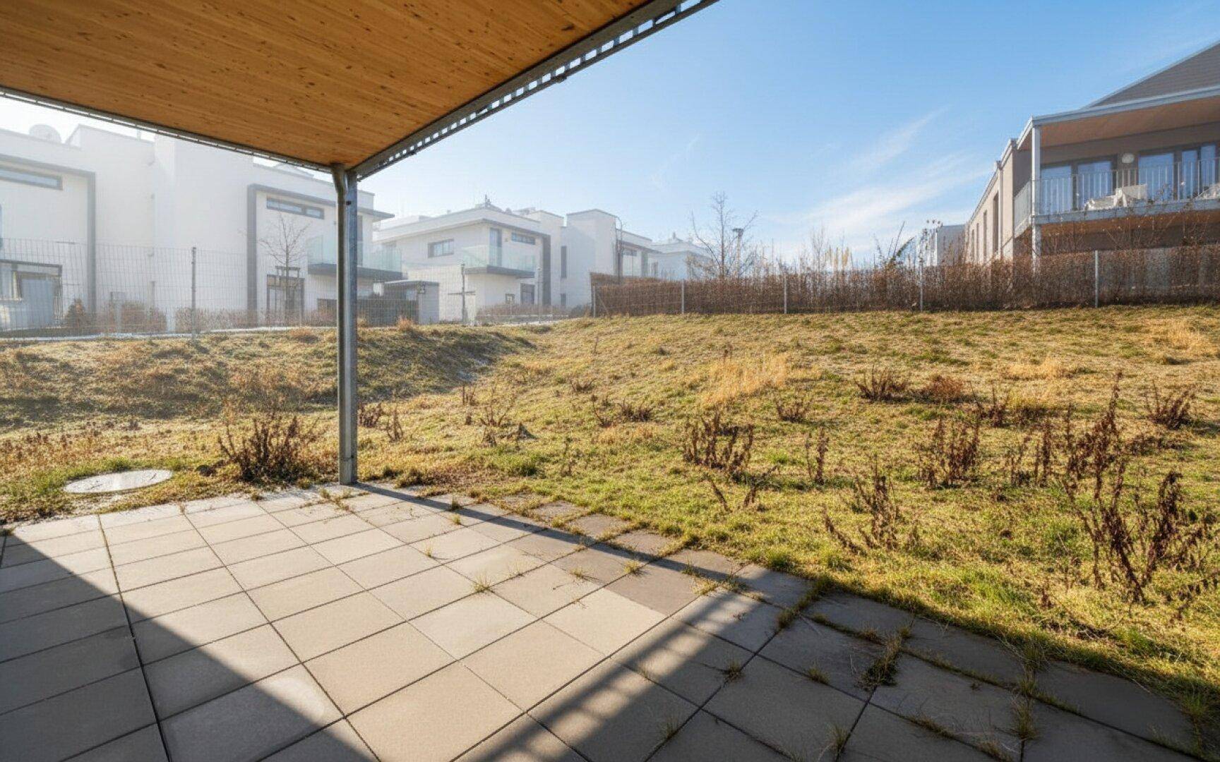 NEUER PREIS - Moderne 2-Zimmer-Garten-Wohnung in Holzbauweise - ERSTBEZUG - Haus 3 - Top 2 - 240 m² Garten - Ansicht 3