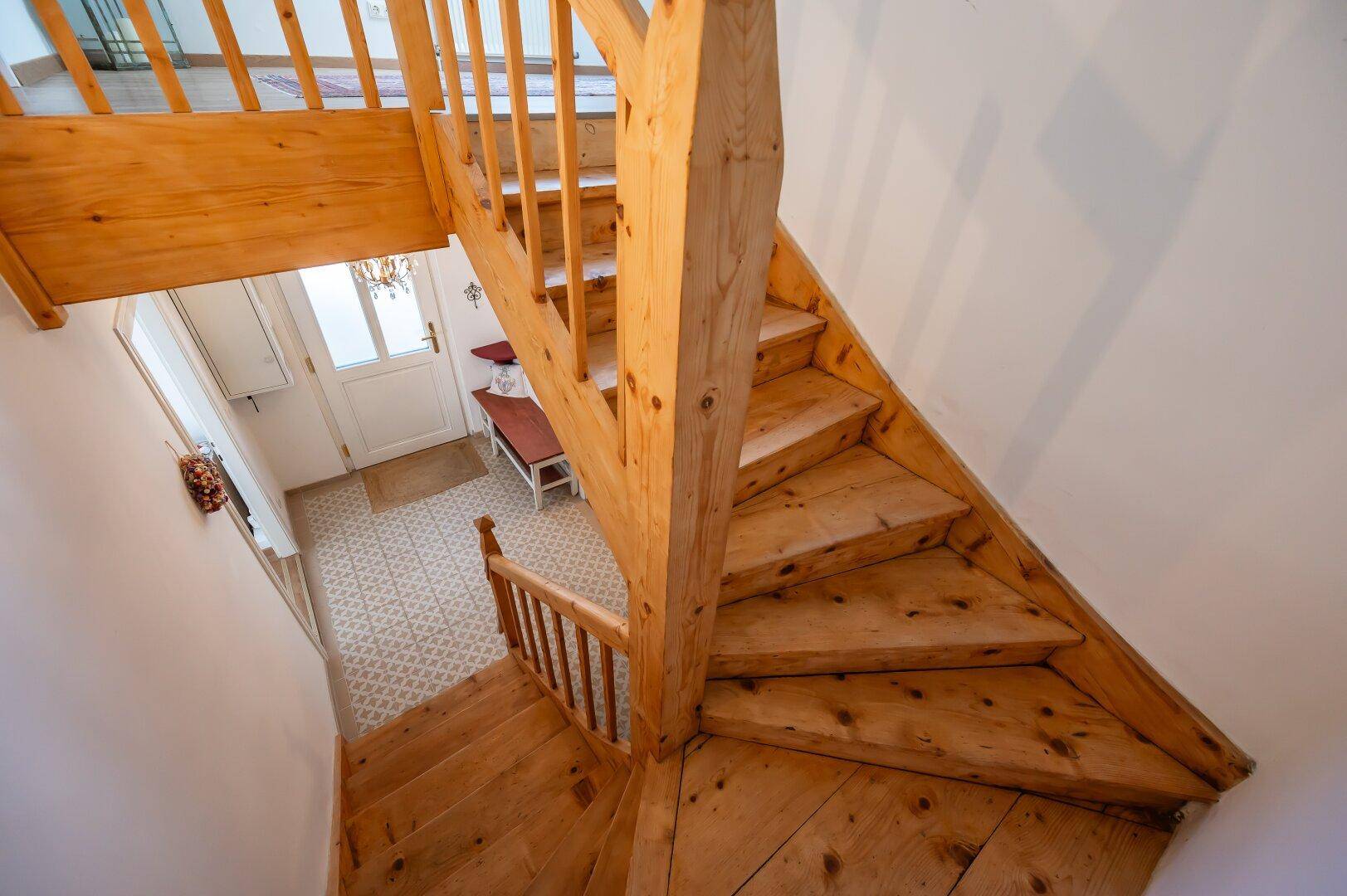Originale Holztreppe