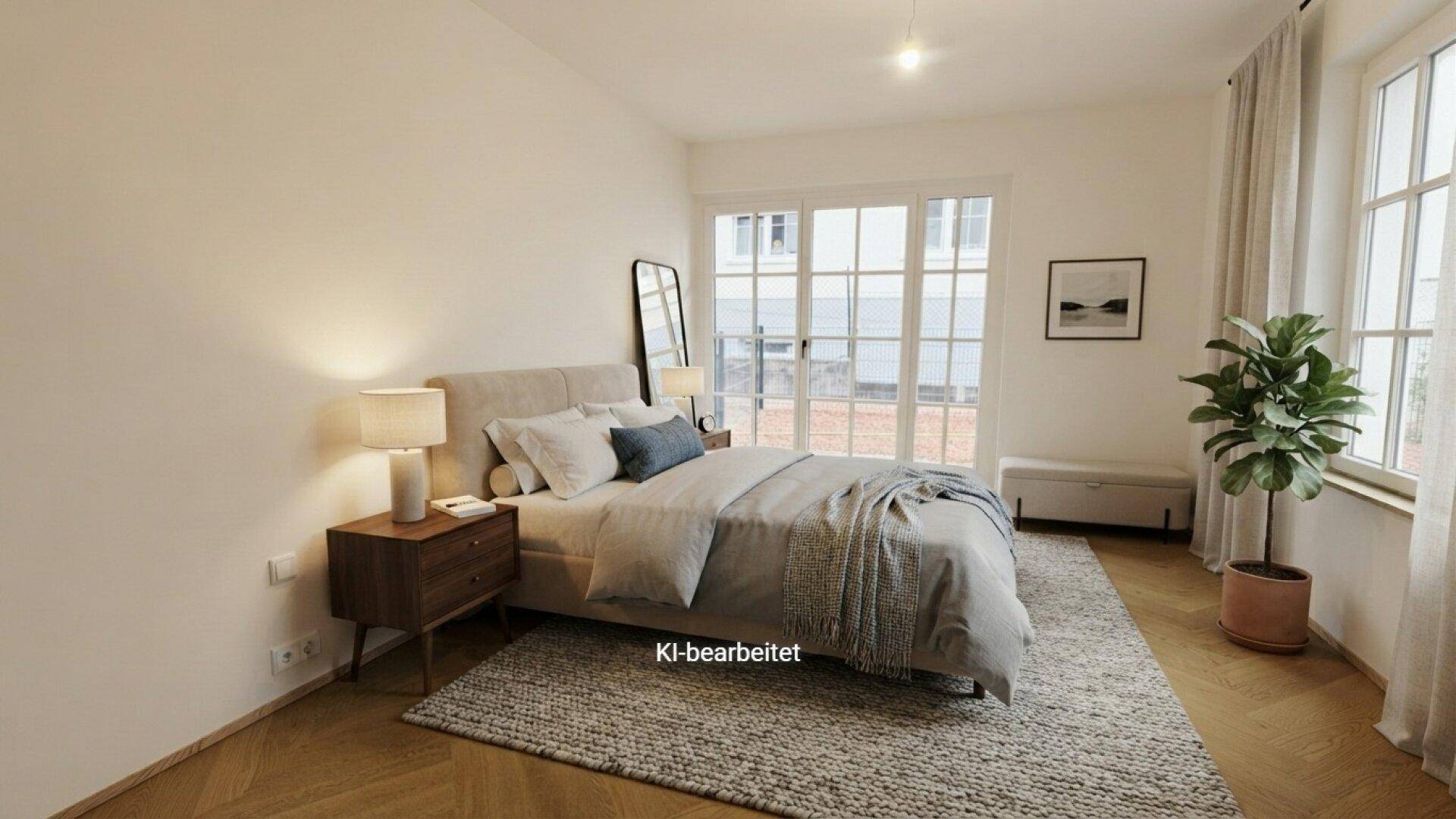 Schlafzimmer 2 Möblierungsvorschlag KI