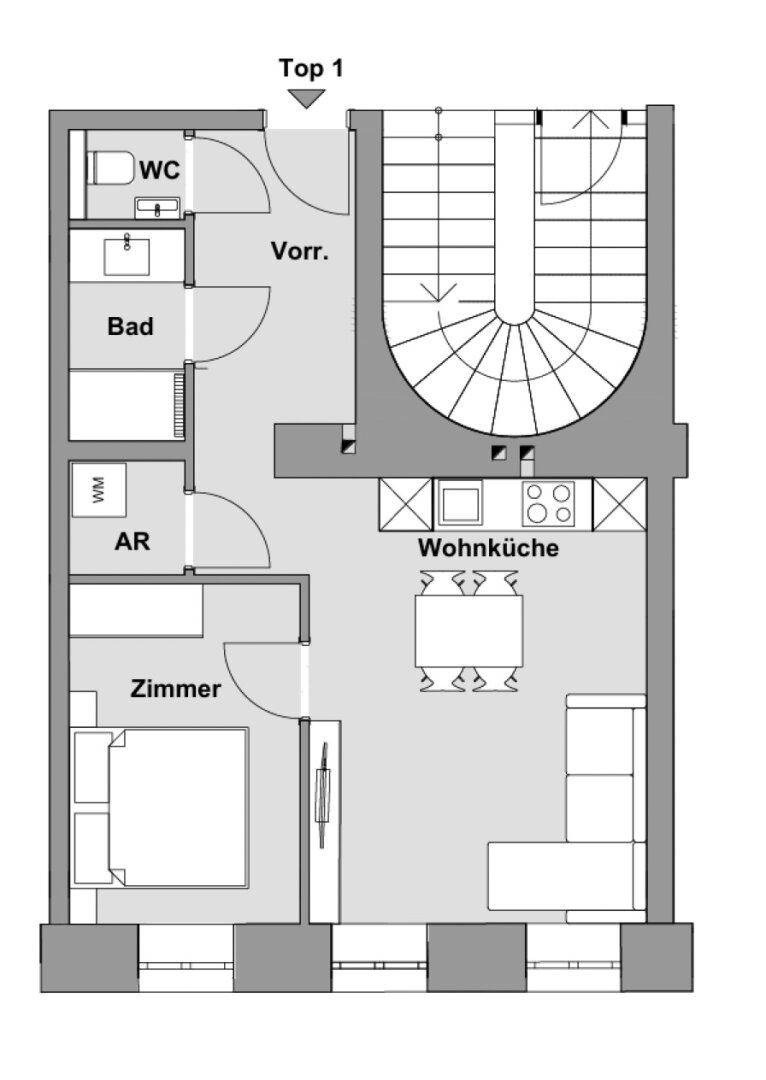 Erstbezug 2-Zimmer Wohnung, Nähe Aumannplatz - Mehr
