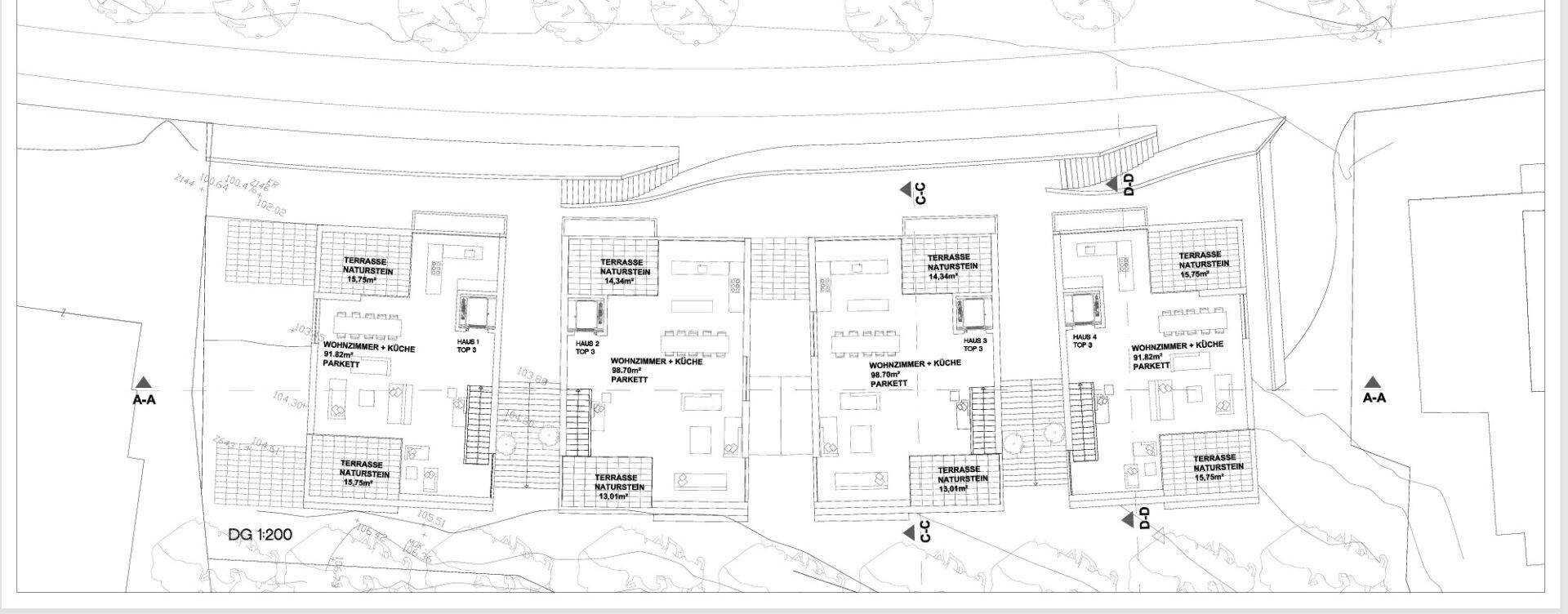 Einzigartiges Grundstück mit baugenehmigten Projekt zum Bau von 12 Luxus-Wohnungen - Ansicht 6