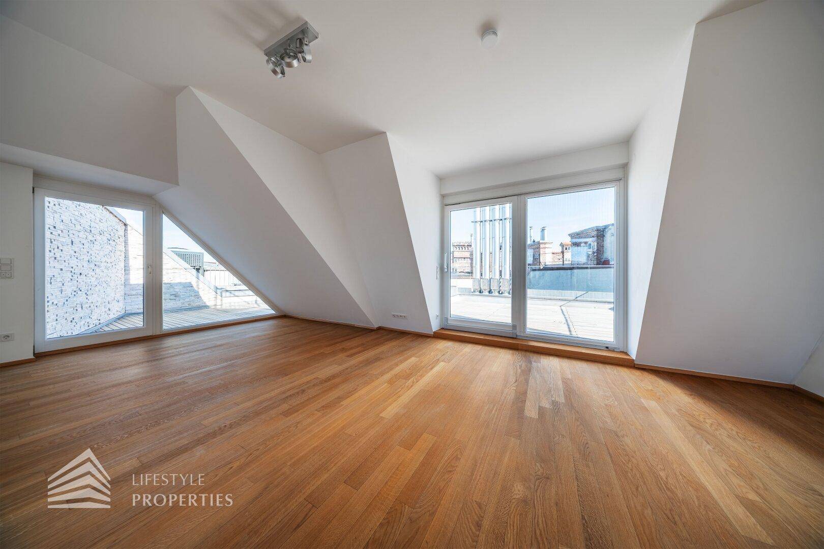 Lichtdurchflutete 4-Zimmer Maisonette-Penthouse Wohnung mit Weitblick und Terrassen! - Ansicht 4