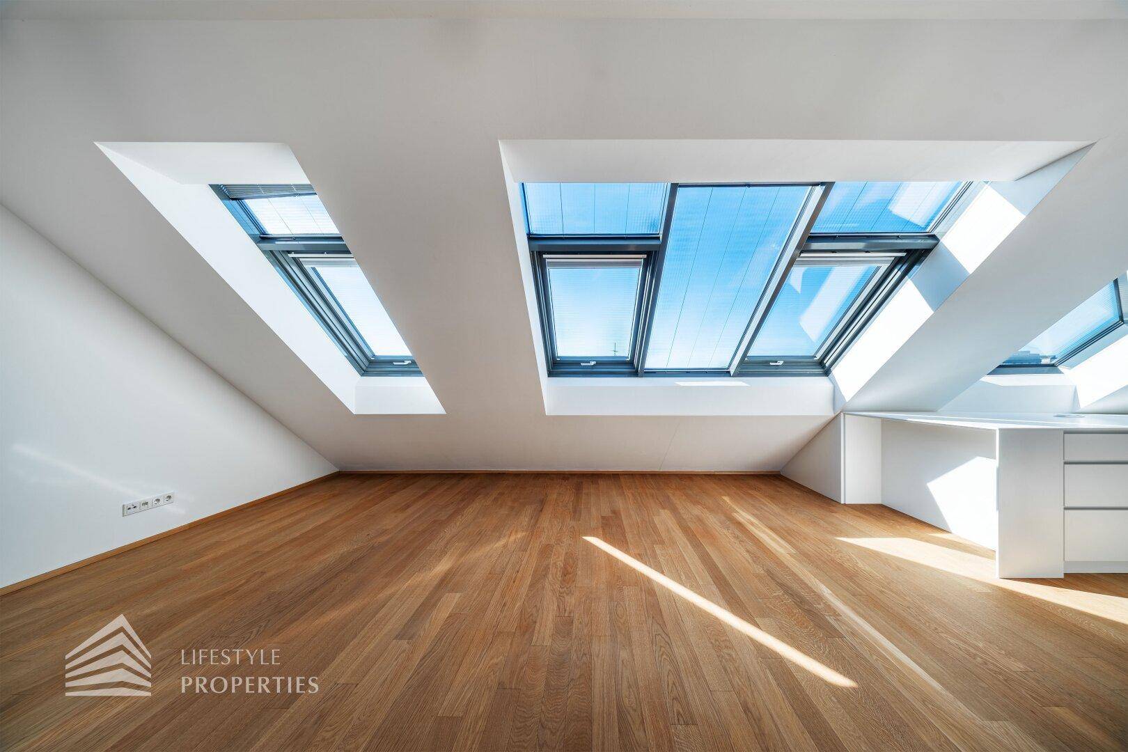 Lichtdurchflutete 4-Zimmer Maisonette-Penthouse Wohnung mit Weitblick und Terrassen! - Ansicht 2