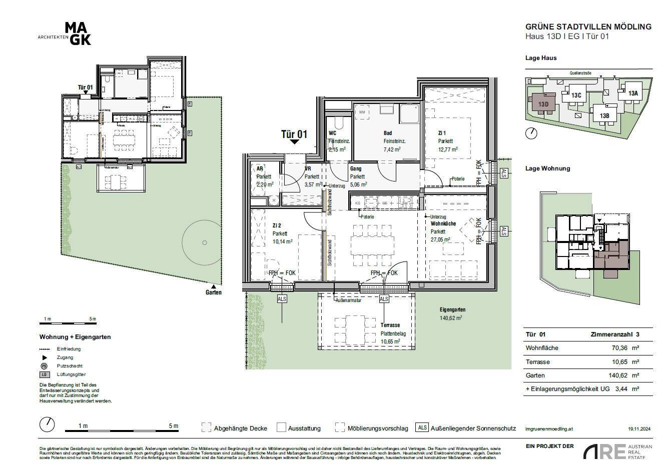 GRÜNE STADTVILLEN - 3 Zimmer mit 140m² Garten | Holzbauweise - Ruhig - Grün | Provisionsfrei! - Mehr