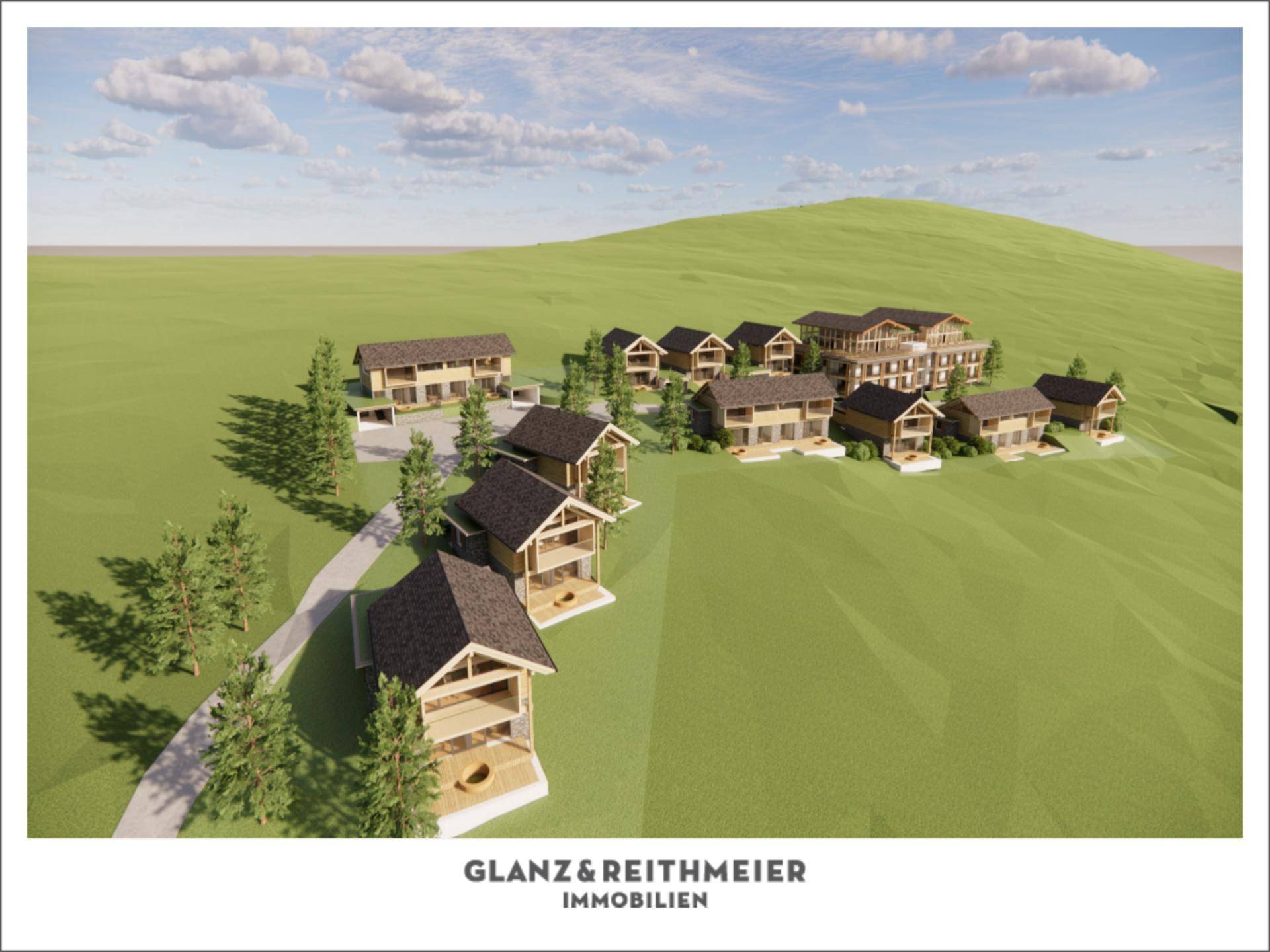 Blick über das Chaletdorf