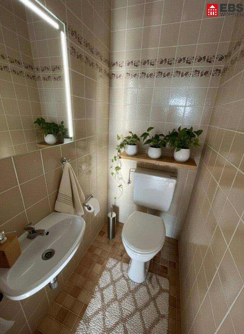 Möbelierungsbeispiel WC - KI generiert