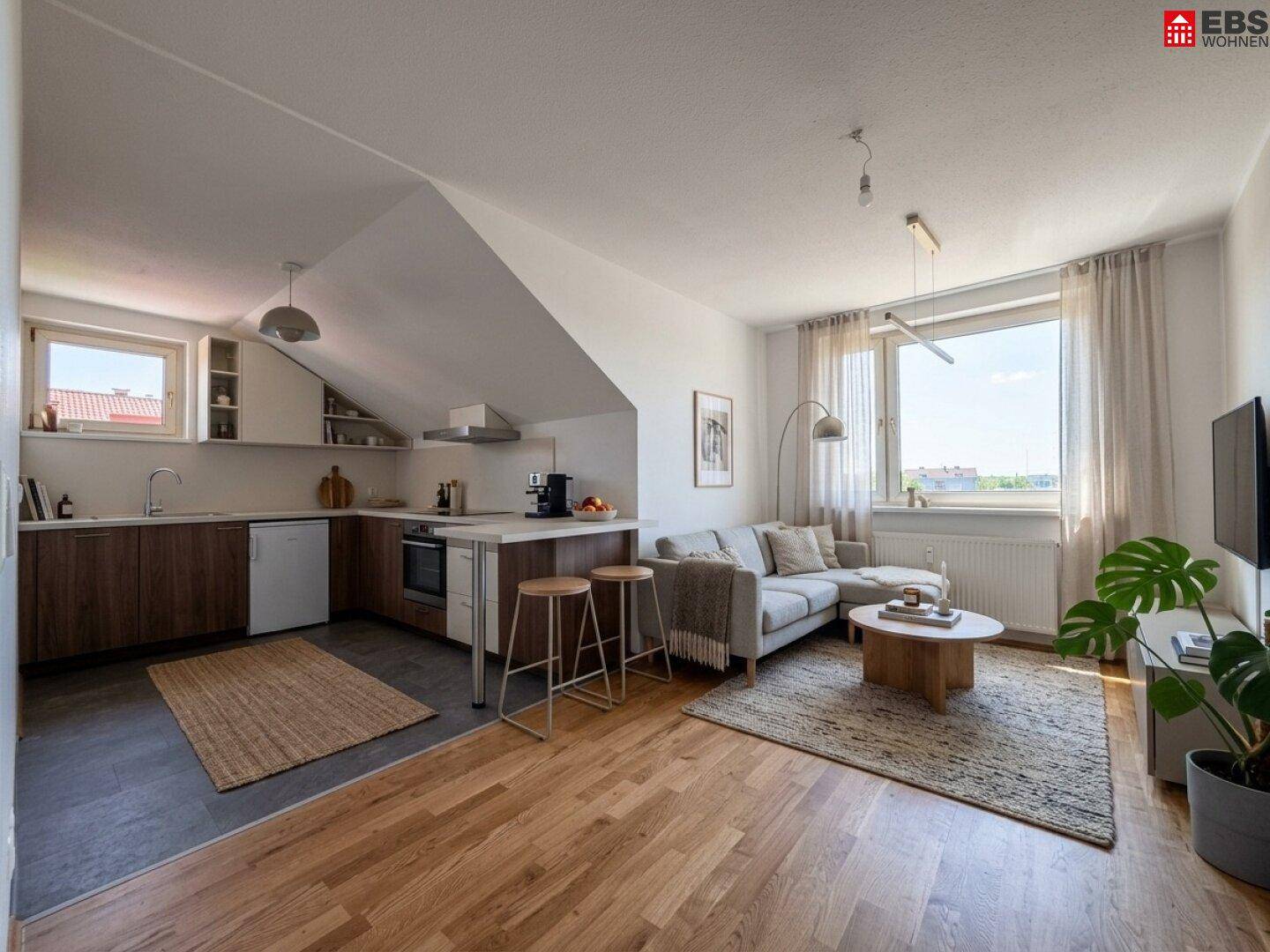 Küche inkl. Wohnzimmer - KI-generiert