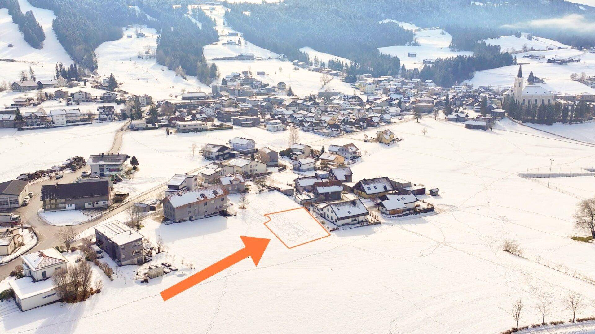 Alberschwende | Baugrundstück mit Bauerwartungsfläche - Ansicht 4