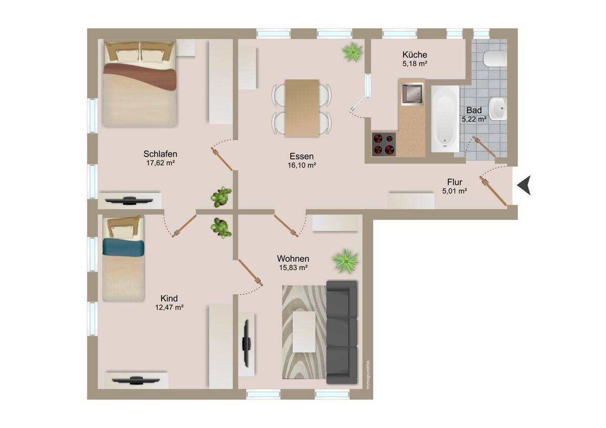 Grundrissplan