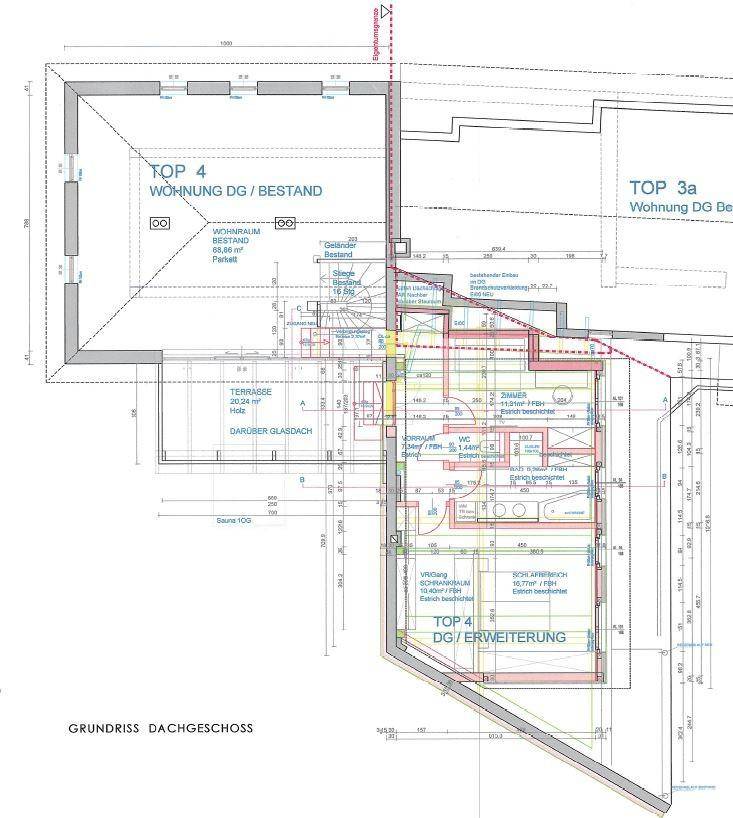 Grundrissplan Dachgeschoss