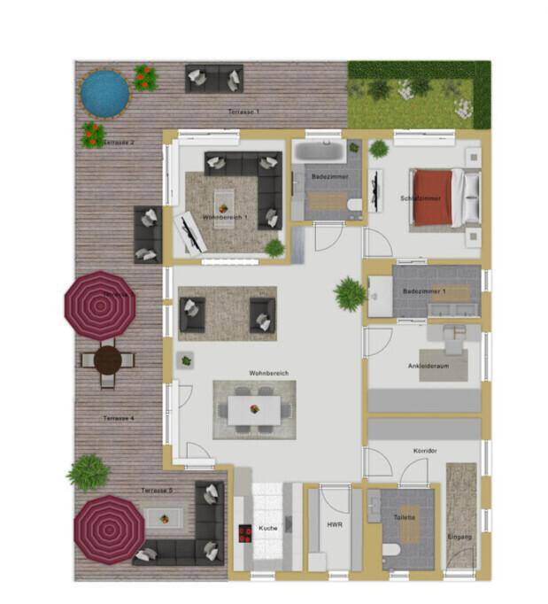 Grundriss Penthouse
