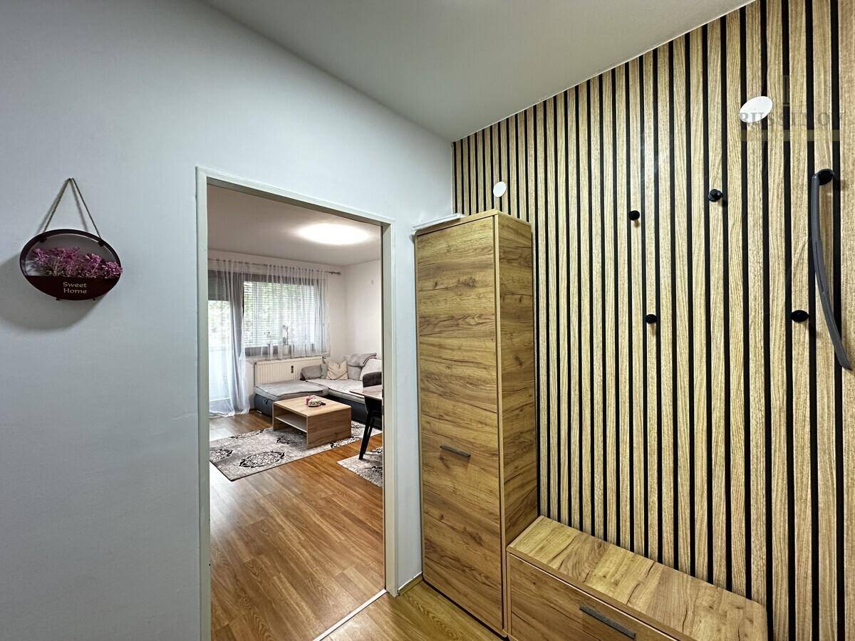 Vorraum mit Blick ins Wohnzimmer