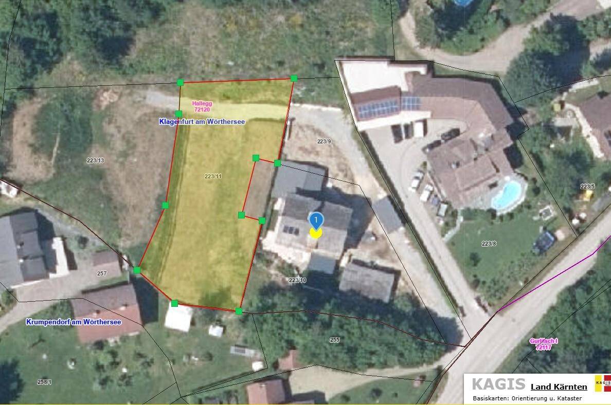 KAGIS Grundstück 1132 m2