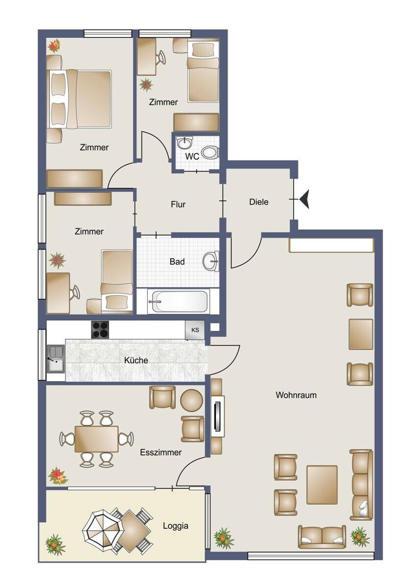 Grundrissplan