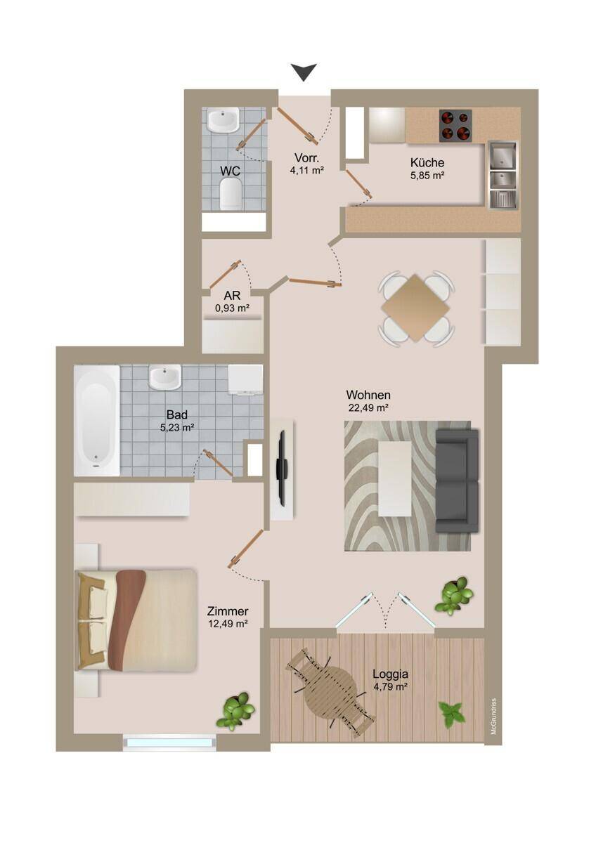 Grundrissplan