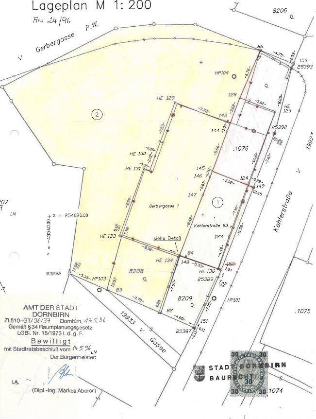 Lageplan Stadt Dornb