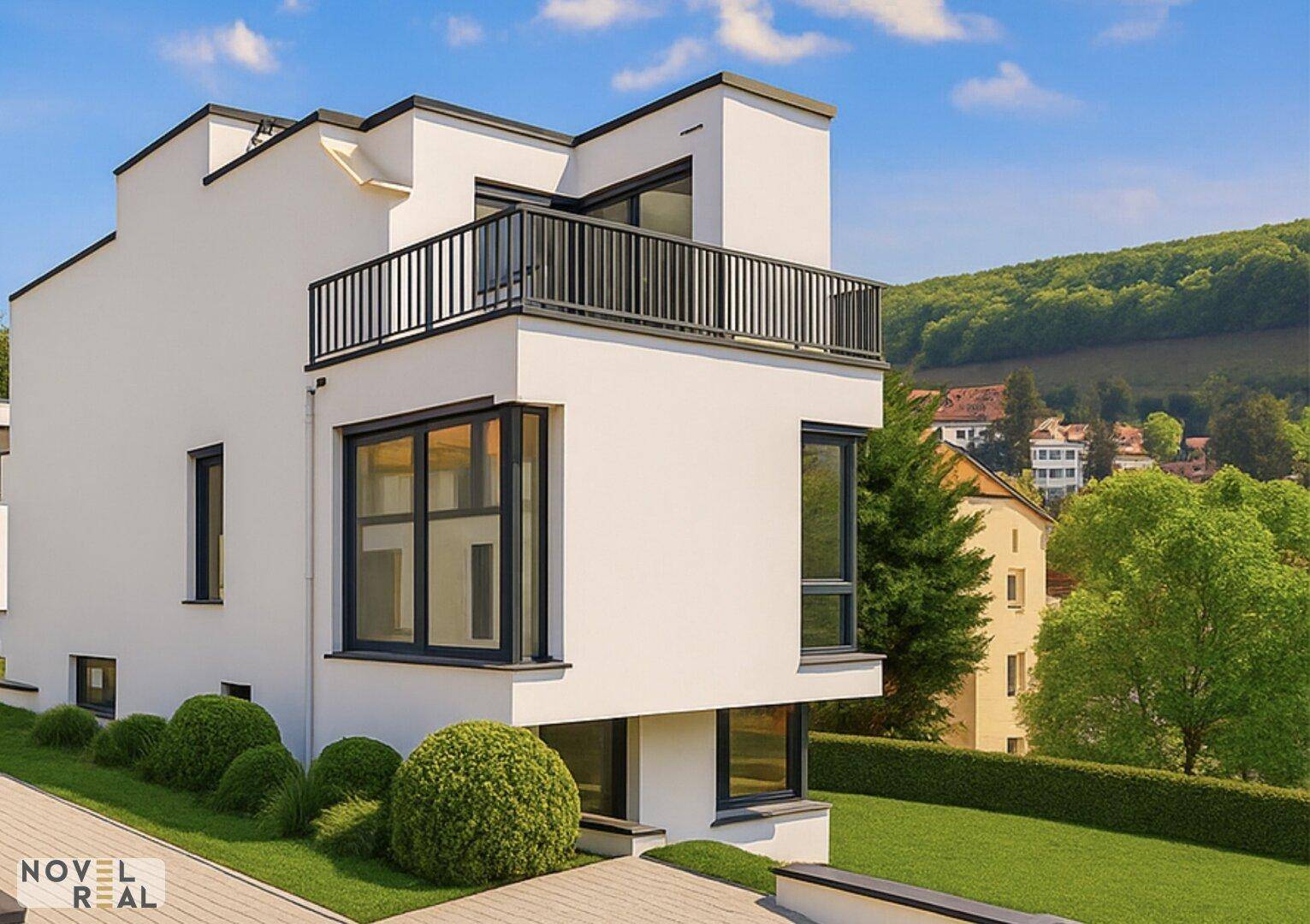 VILLE NEUVE - Moderne, exklusive Luxusvilla in bester Lage! Ein Leben in Luxus! BALD FERTIG! - Widok 2