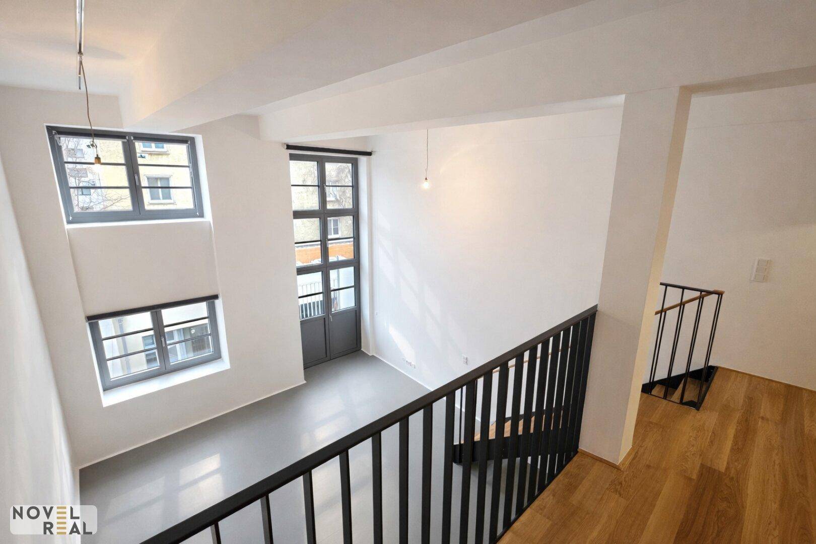 Zeitlose Architektur neu interpretiert: Exklusive Maisonetten im revitalisierten Wahrzeichen Floridsdorfs – pohled 4