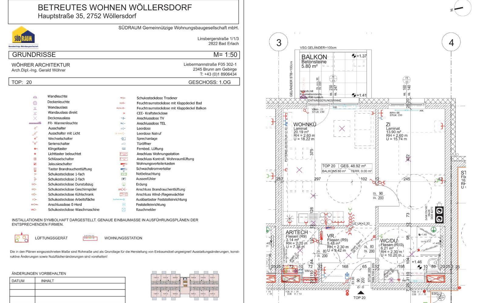 Betreubares Wohnen: 2-Zimmer Wohnung im 1.OG mit Balkon - Ansicht 2