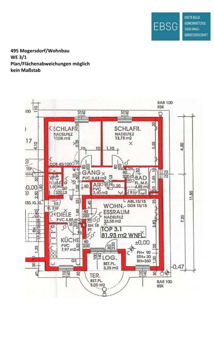 3-Zimmerwohnung im EG mit Loggia - Ansicht 2