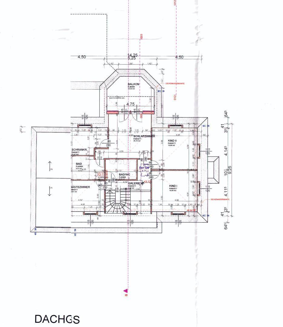 Plan Dachgeschoss