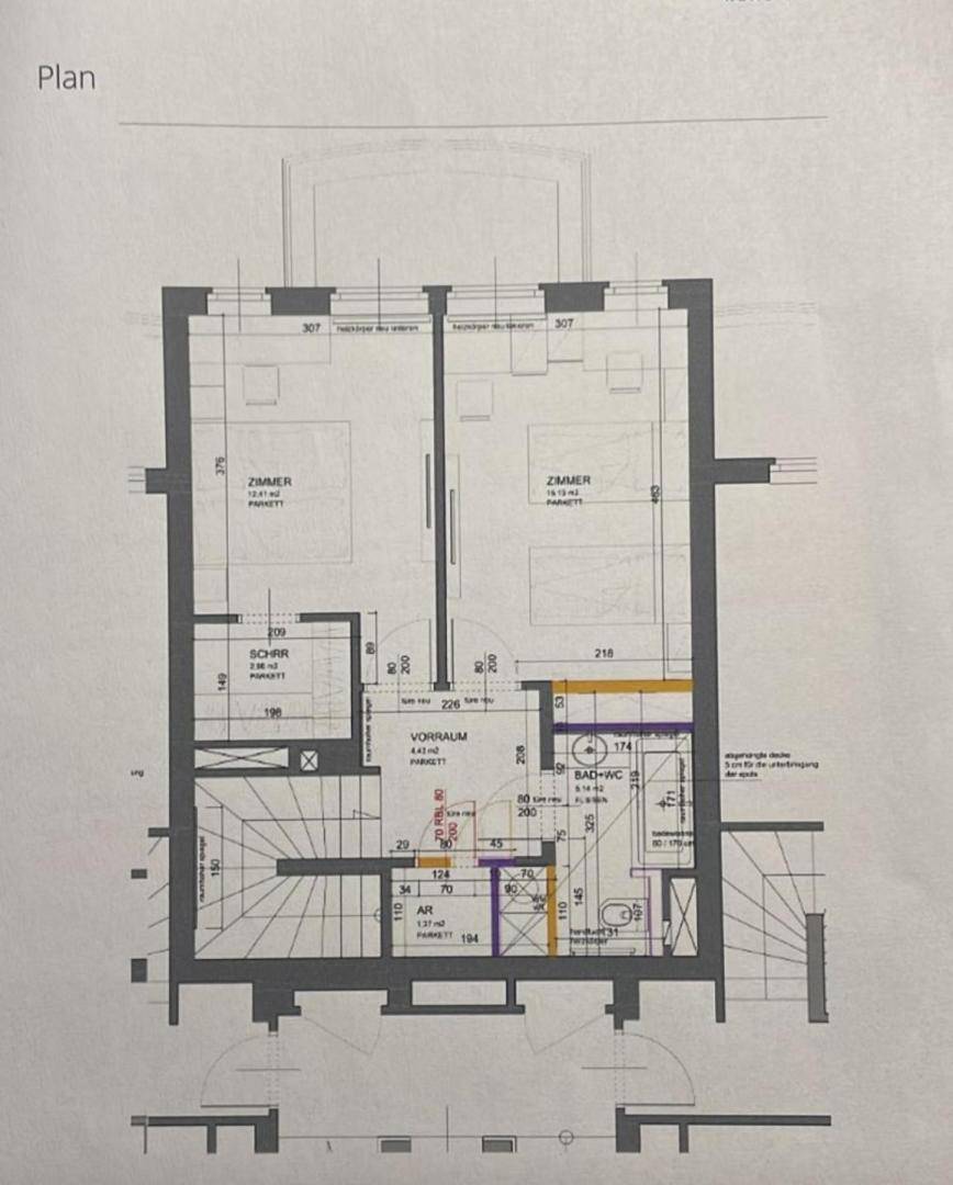 Plan Obergeschoss