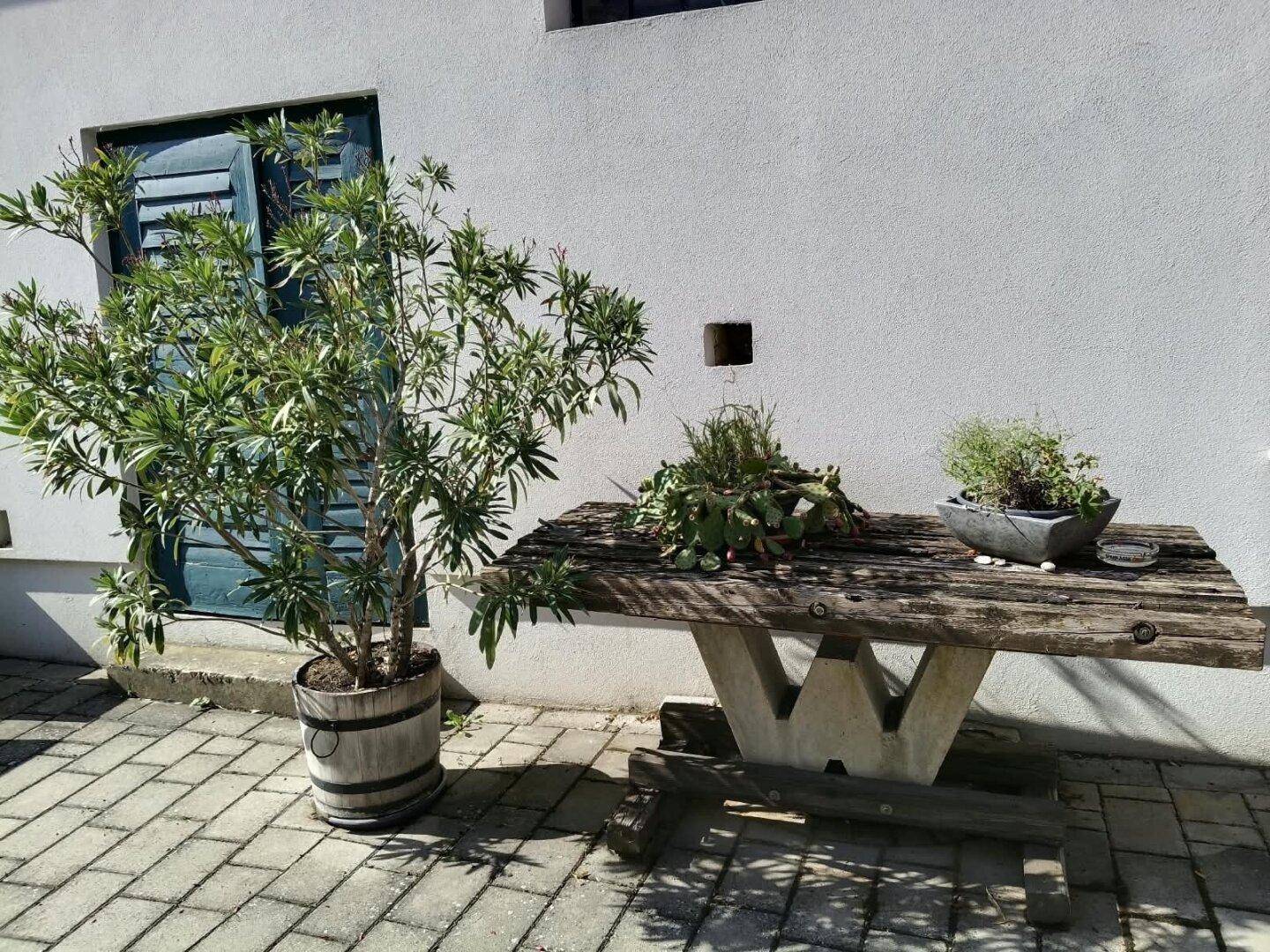 Innenhof Tisch