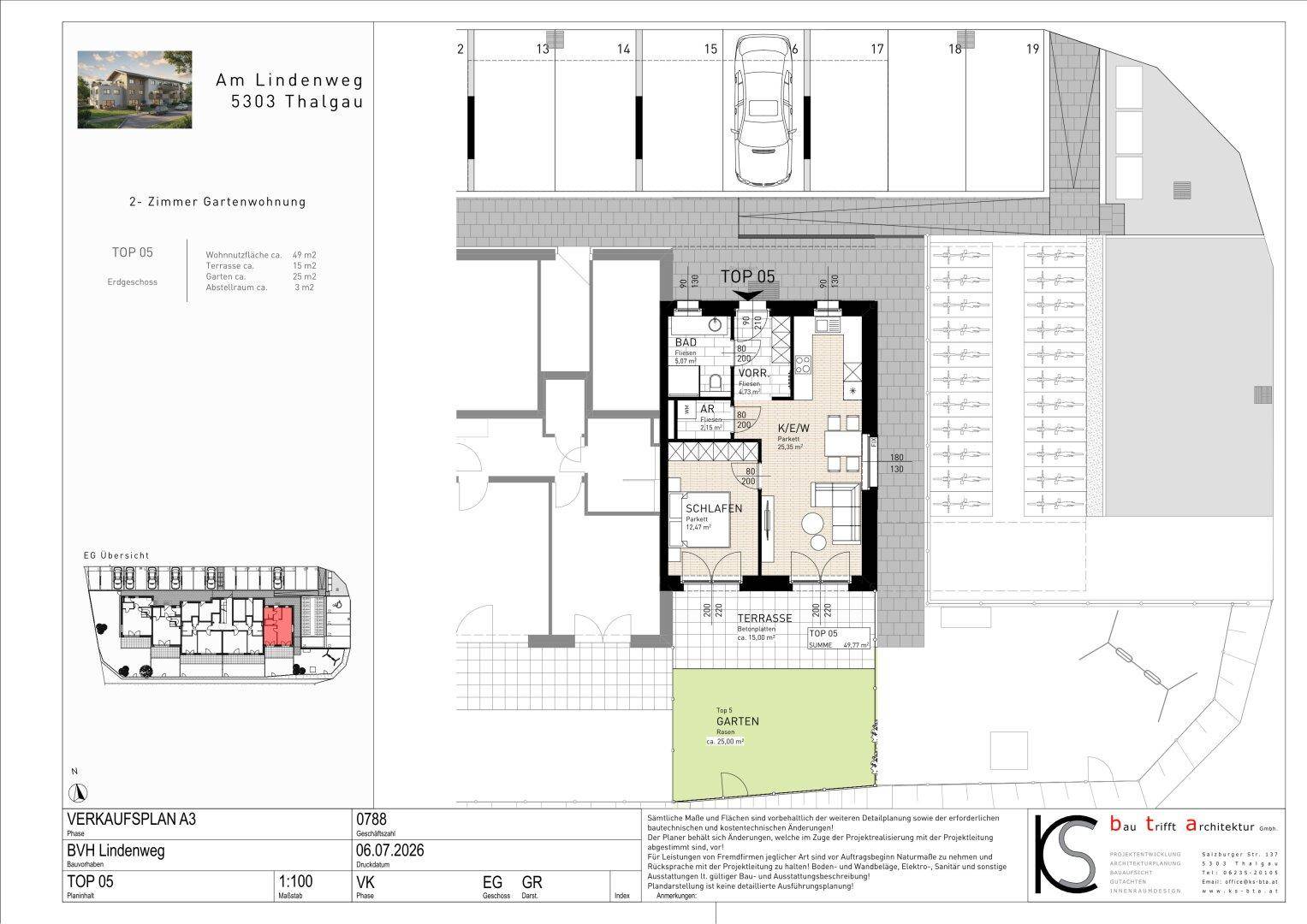 Thalgau Living Gartenwohnung Top 5/Provisionsfrei - Widok 4