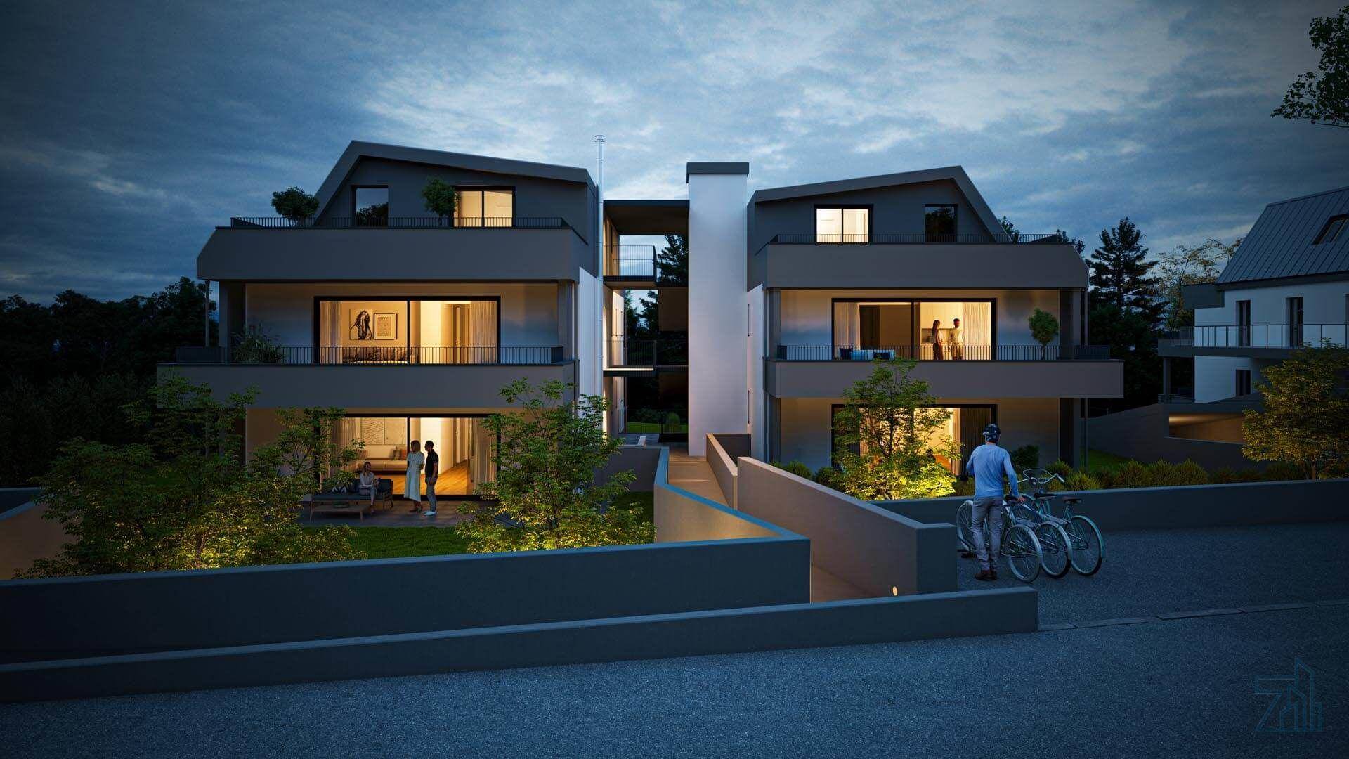 Neubauprojekt-Seeblick-II-9220-Velden-Nacht