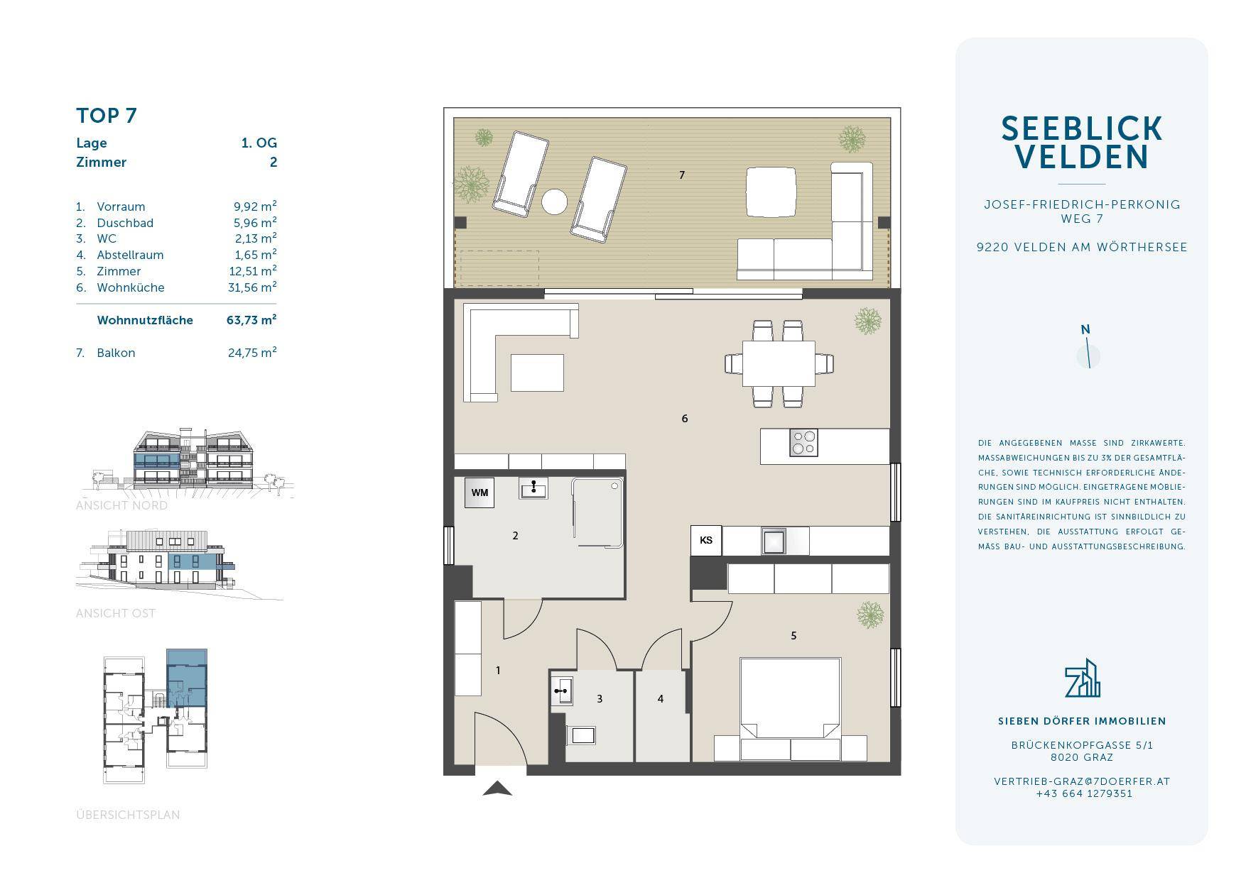 Verkaufsplan Top 07 - Seeblick Velden - 7D