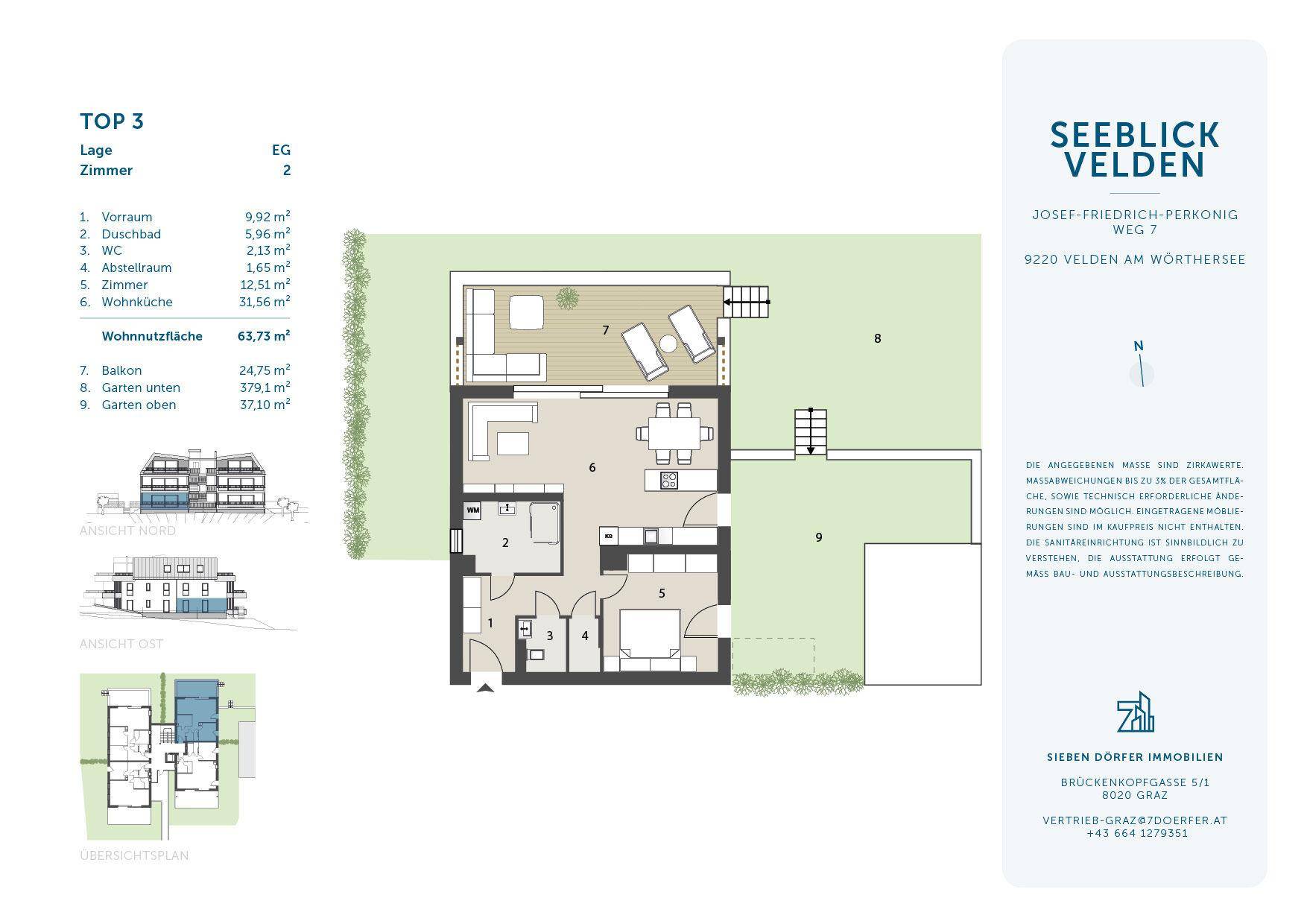 Verkaufsplan Top 03 - Seeblick Velden - 7D