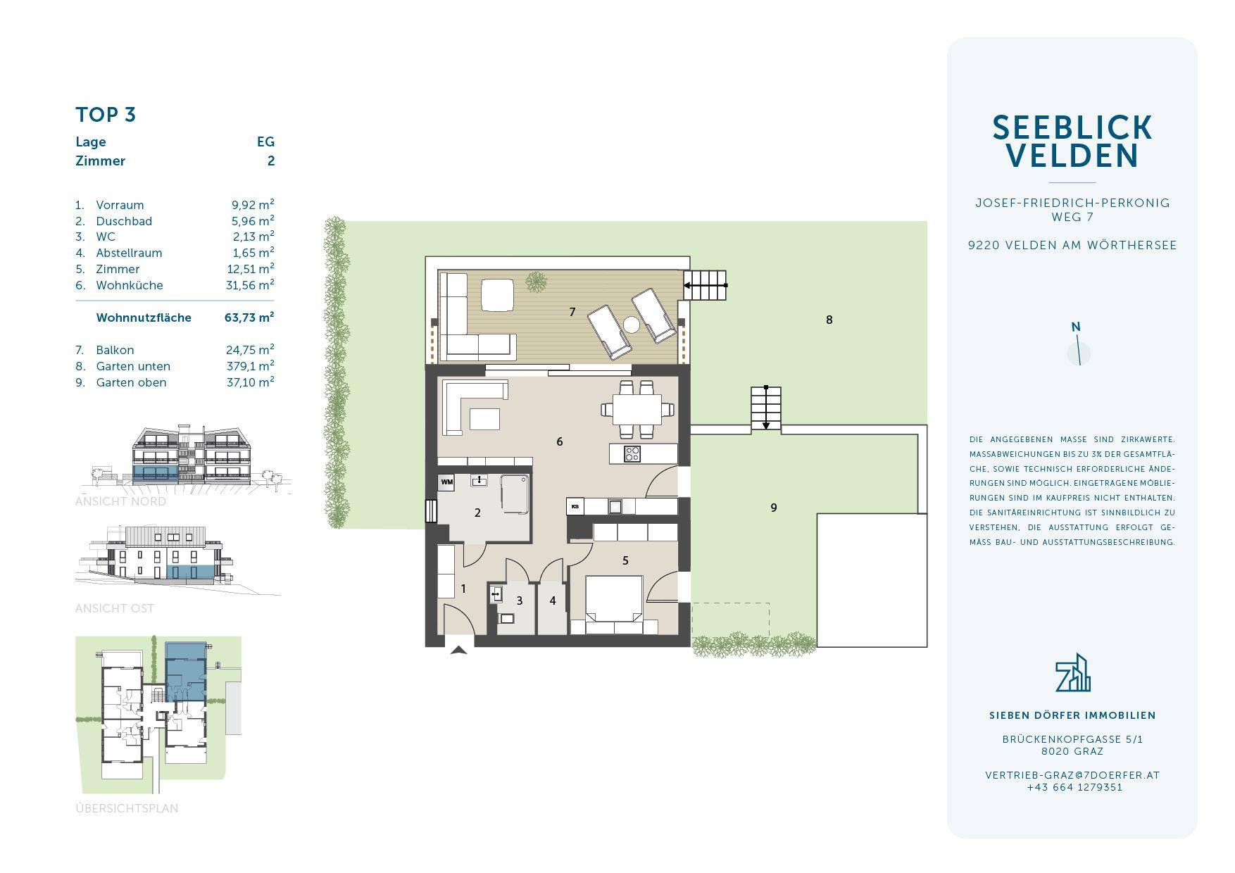 Verkaufsplan Top 03 - Seeblick Velden - 7D