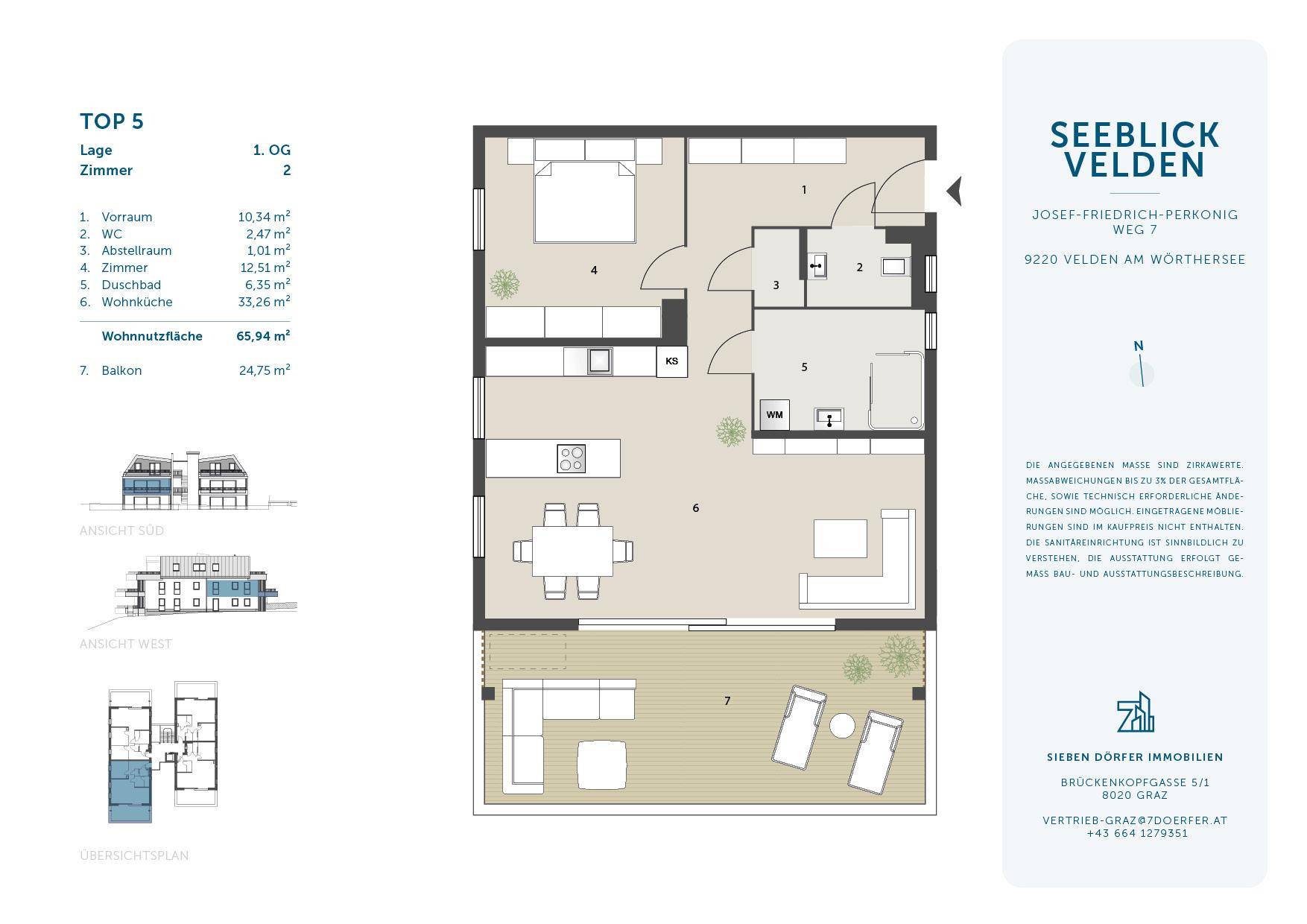 Verkaufsplan Top 05 - Seeblick Velden - 7D