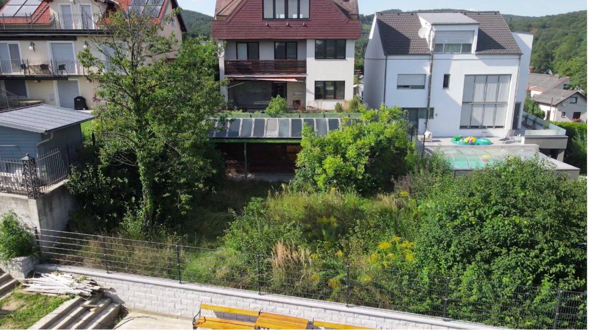 Blick auf Garten