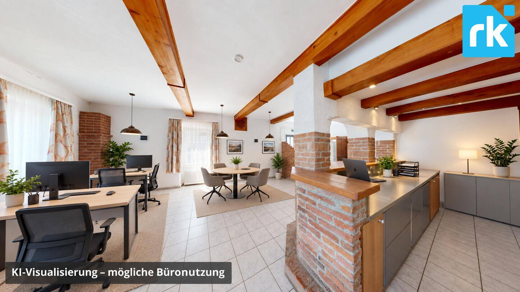 KI-Visualisierung - mögliche Büronutzung