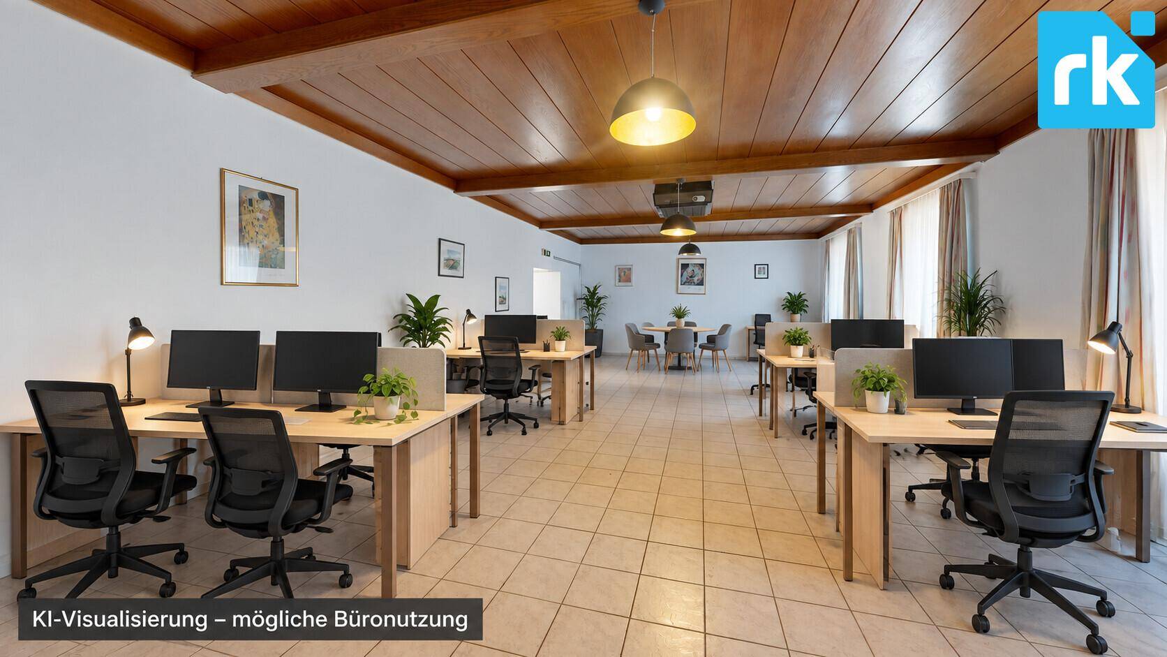 KI-Visualisierung - mögliche Büronutzung