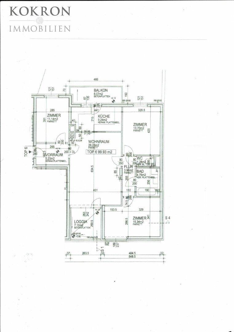 Grundriss Wohnung