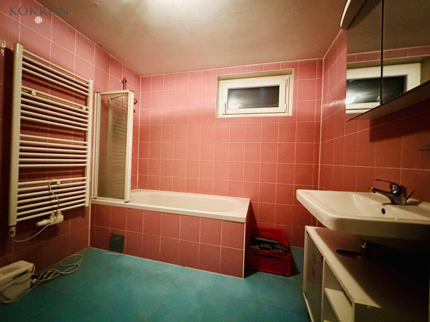 Badezimmer im Wohnkeller