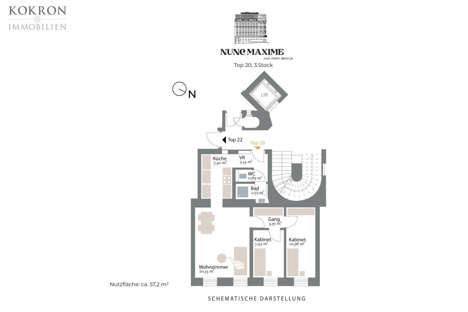 Grundriss, Top 20, Schematische Darstellung