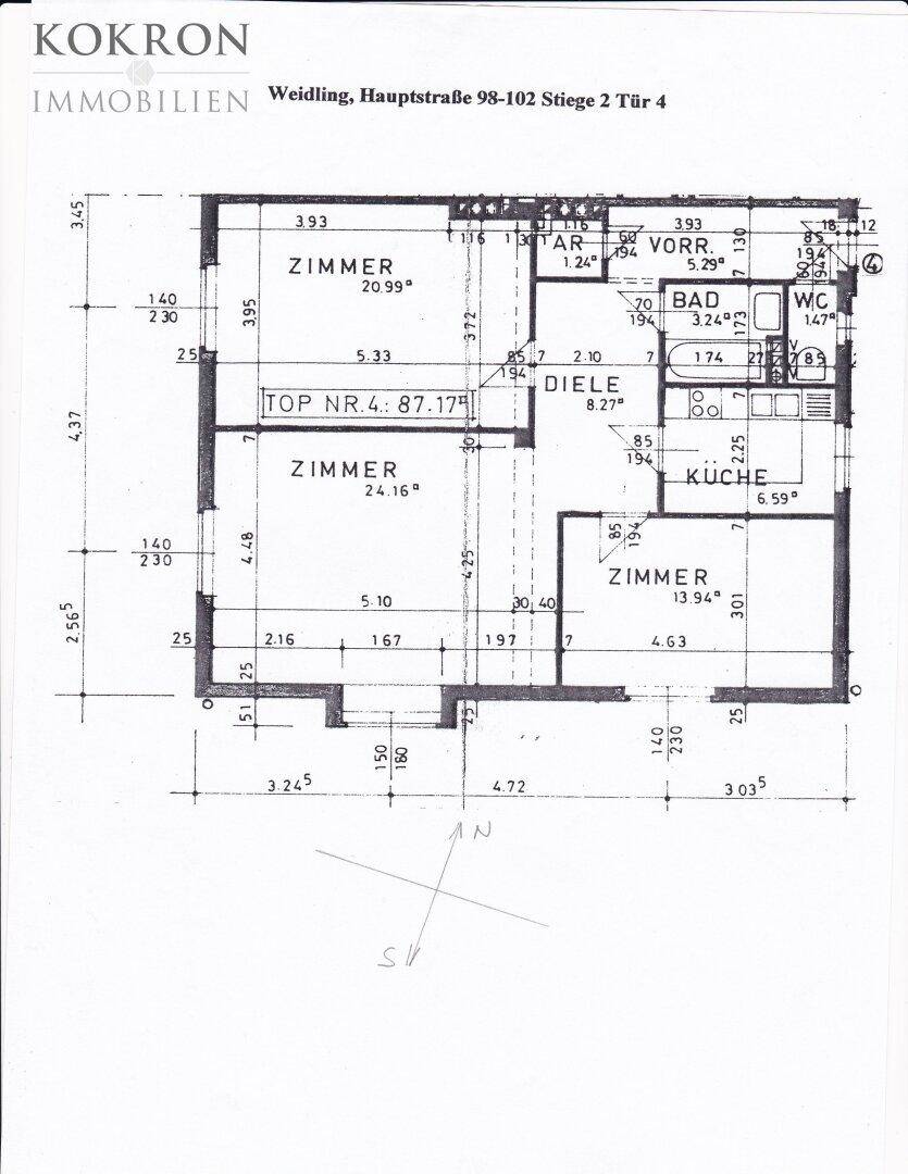 Grundriss Wohnung