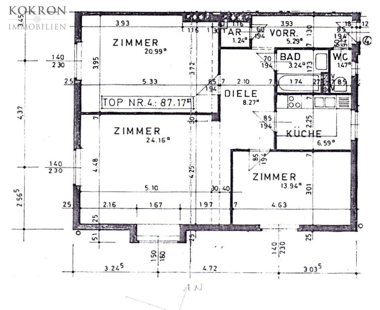 Grundriss Wohnung