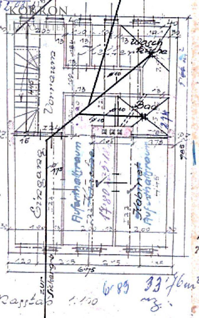 Plan Eingangsebene (Kellerebene)