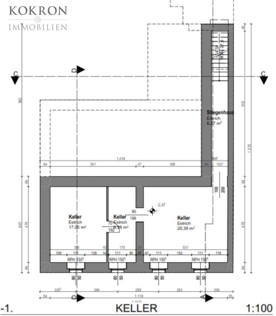 Grundriss Keller